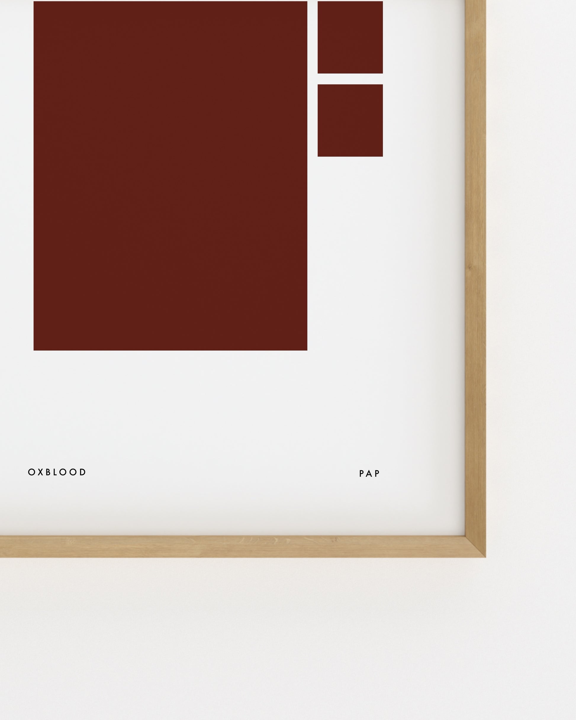 Colour Palette. Oxblood-printable wall art by Paperhus
