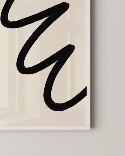 Organic Shape Print | Minimal Abstract Art