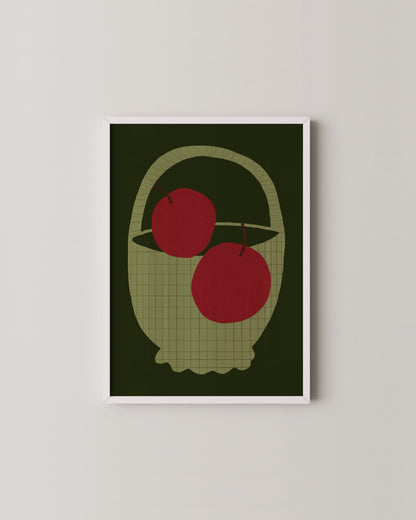 Fruit Basket Print Set Of 2 | Kitchen Decor