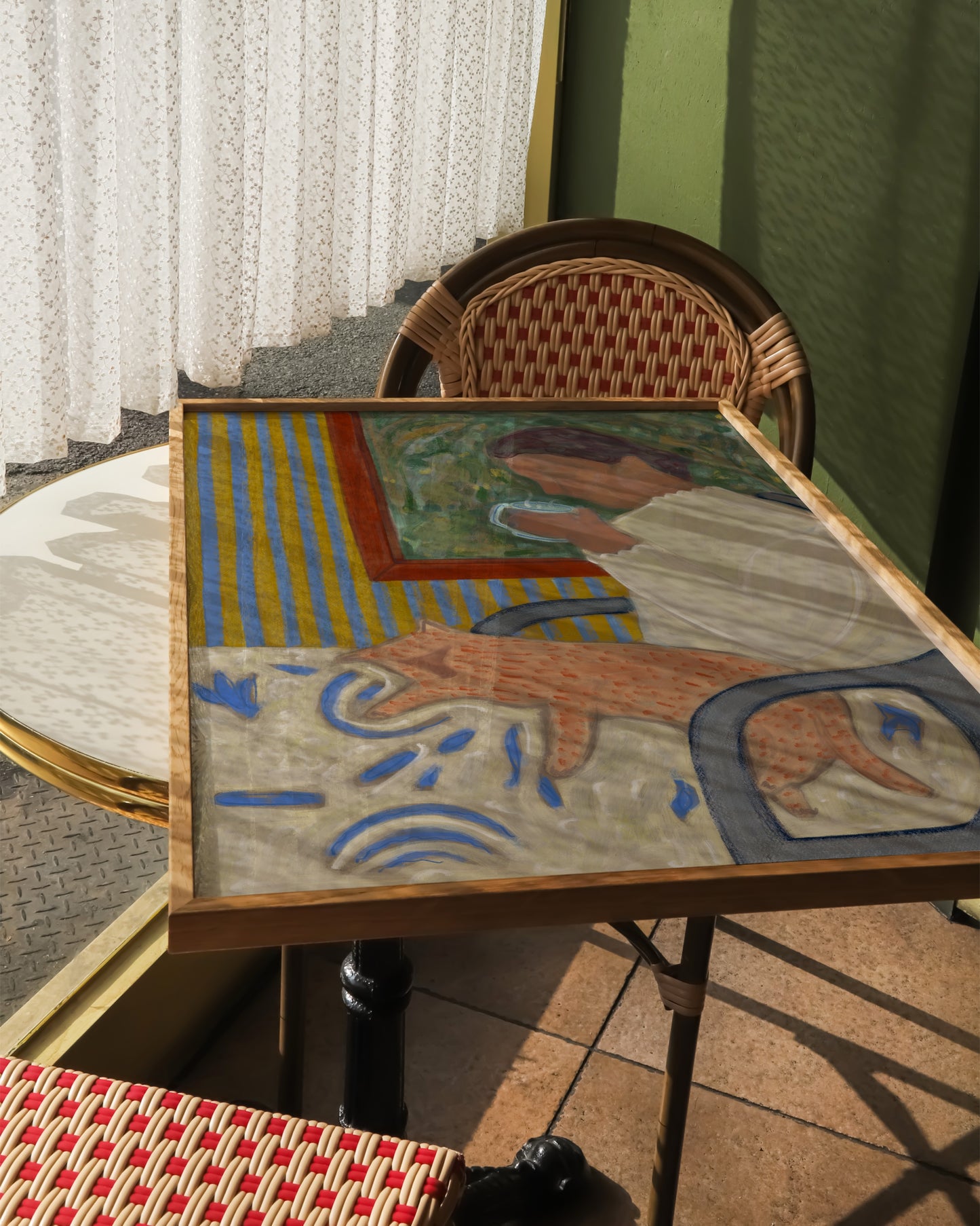 Me & My Cat Print | Calming Reading Nook Print