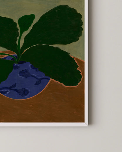 Green Leafs Print | Square Wall Art