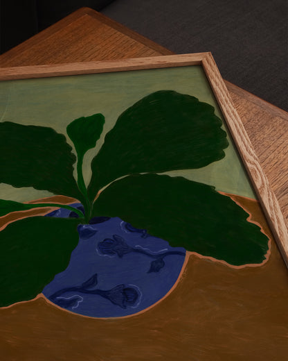 Green Leafs Print | Square Wall Art