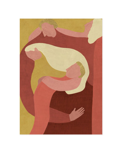 Figurative Illustration. Together printable wall art by Paperhus