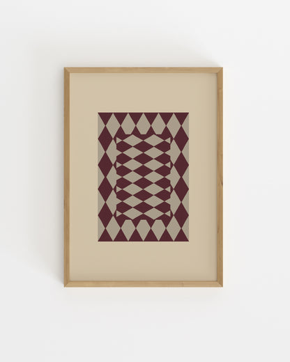 Harlequin Study VII-printable wall art by Paperhus