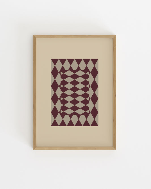 Harlequin Study VII-printable wall art by Paperhus