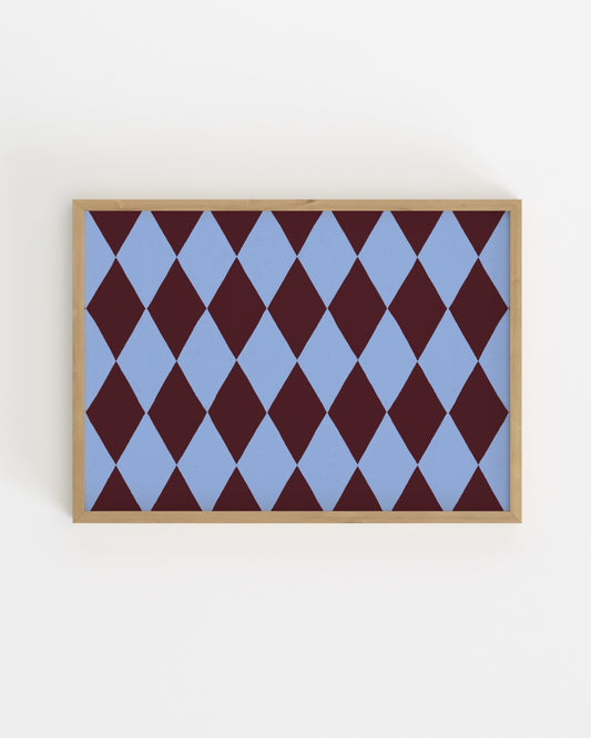 Harlequin Study I-printable wall art by Paperhus