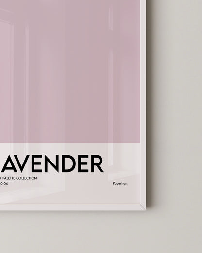 Lavender Print | Colour Palette Print