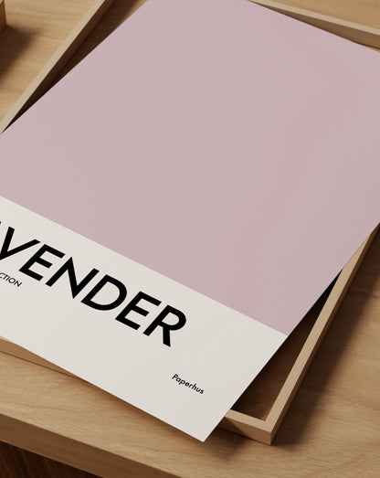 Lavender Print | Colour Palette Print