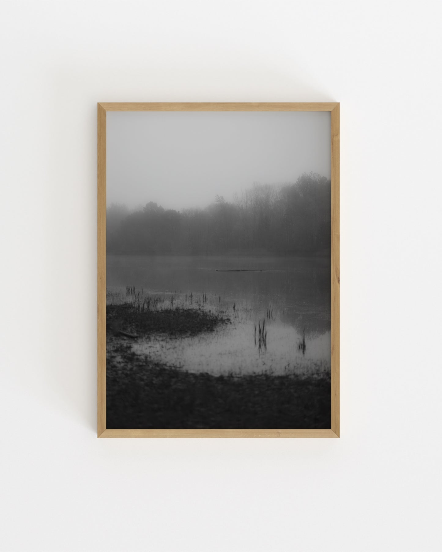 Moody Tones. Misty Lake-printable wall art by Paperhus