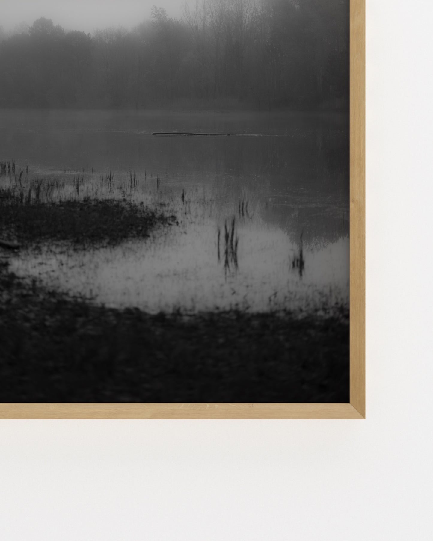 Moody Tones. Misty Lake-printable wall art by Paperhus