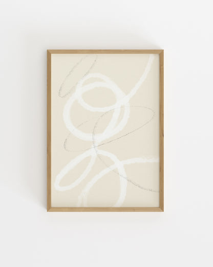 Line & Loop. Soft Whirl-printable wall art by Paperhus