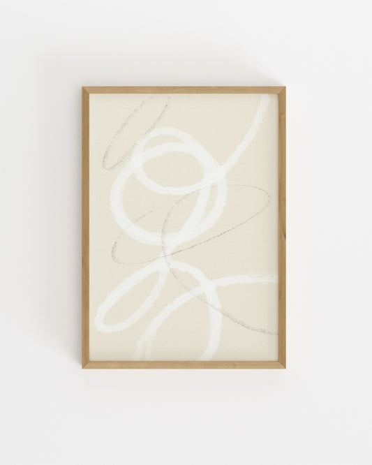 Line & Loop. Soft Whirl-printable wall art by Paperhus