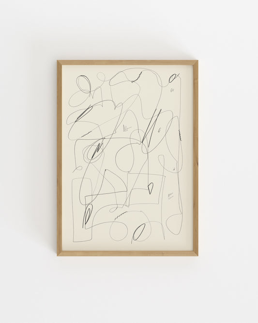 Line & Loop. Loose Study-printable wall art by Paperhus