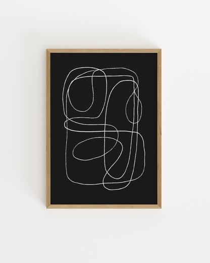 Line & Loop. Fine Line-printable wall art by Paperhus