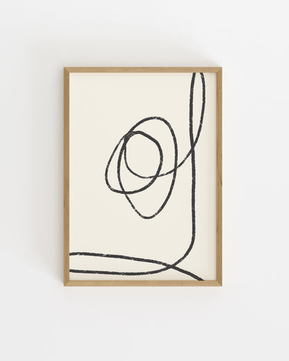 Line & Loop. Simple Line-printable wall art by Paperhus