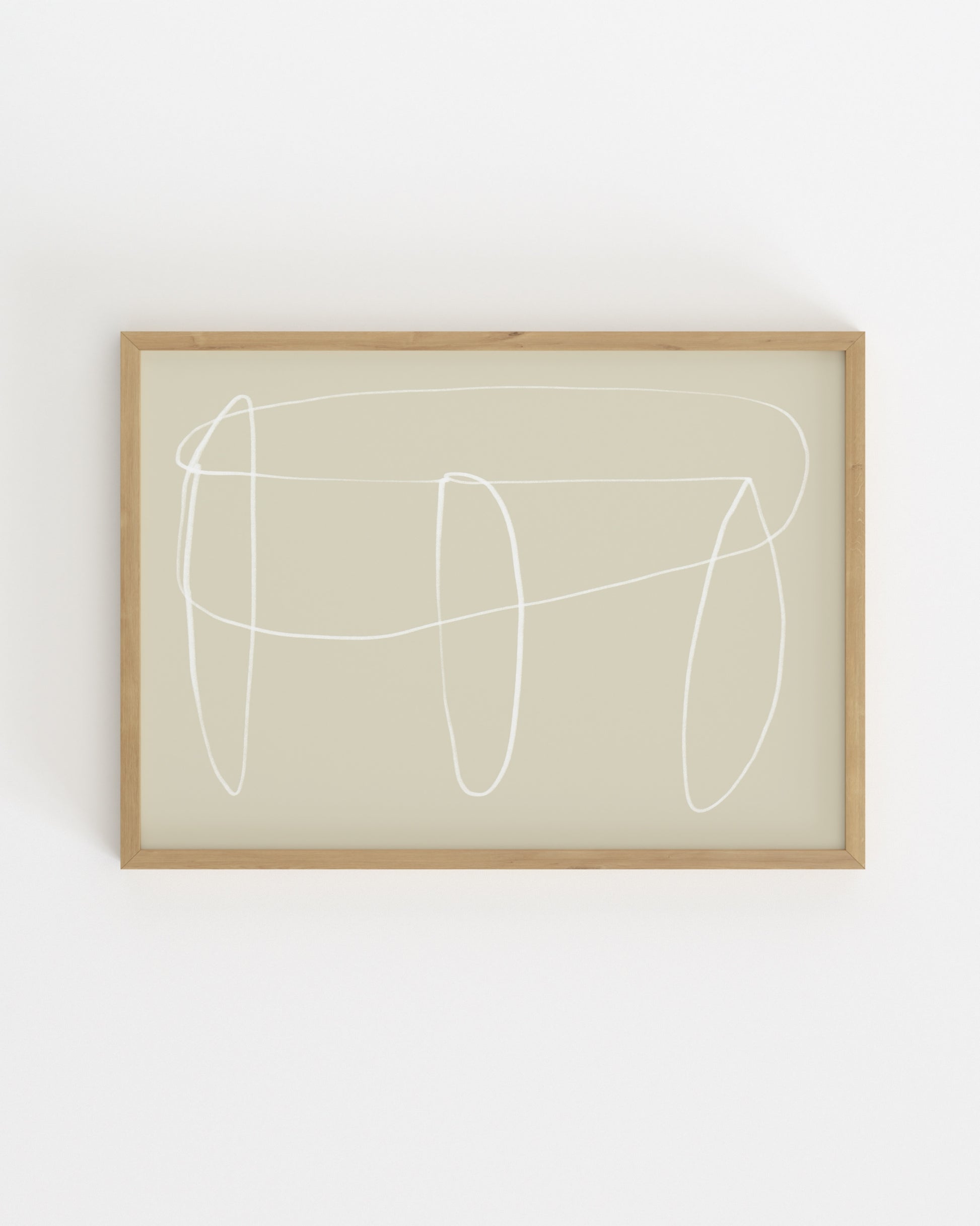 Line & Loop. Calm Line-printable wall art by Paperhus