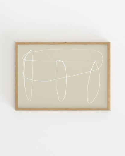 Line & Loop. Calm Line-printable wall art by Paperhus