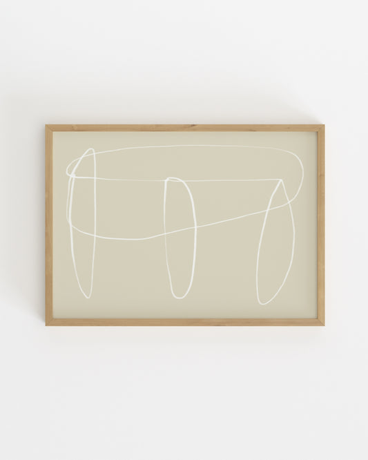Line & Loop. Calm Line-printable wall art by Paperhus