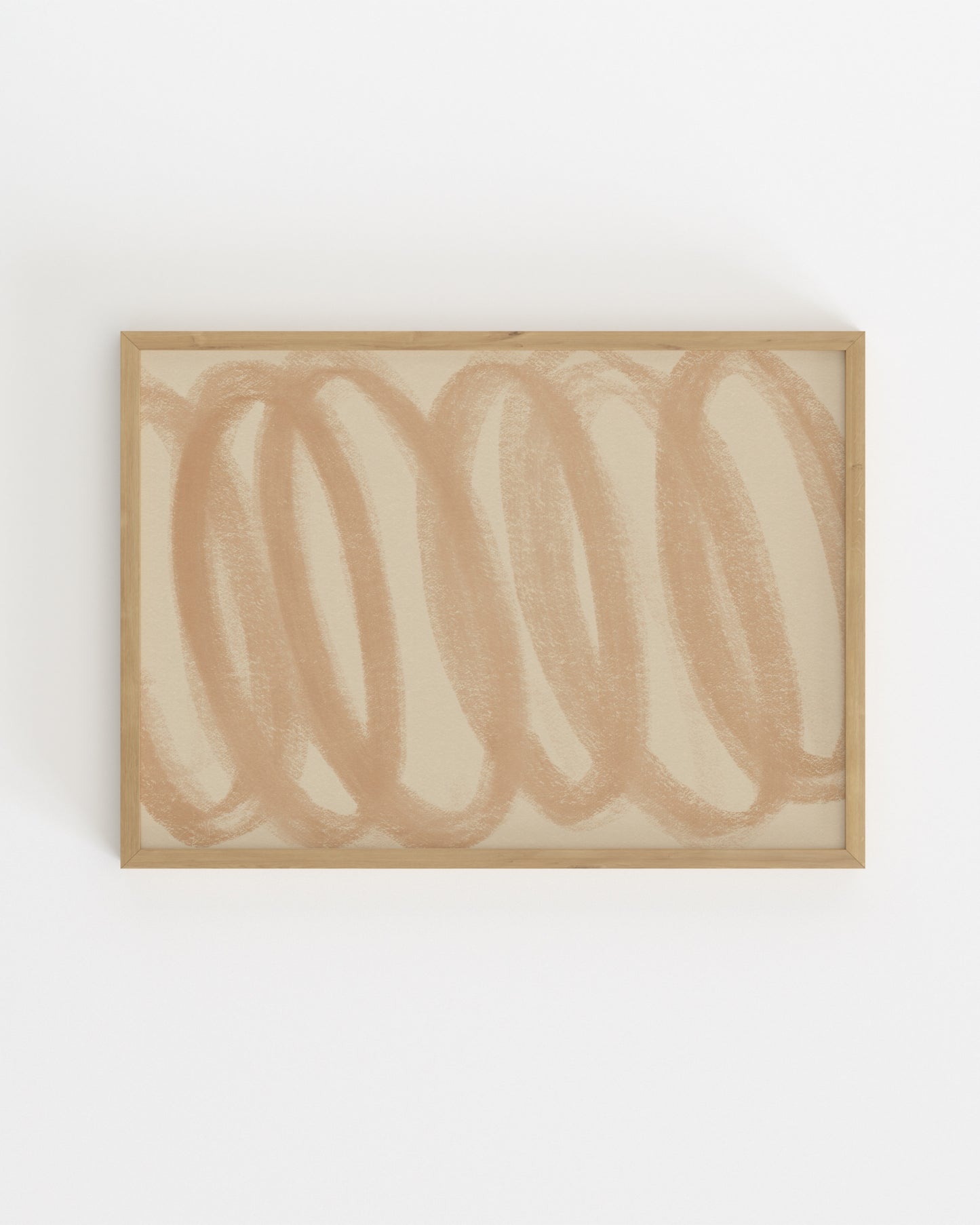 Line & Loop. Terracotta Loop-printable wall art by Paperhus