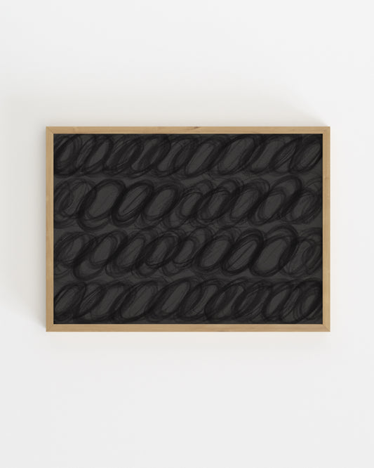 Line & Loop. Noir Loop-printable wall art by Paperhus