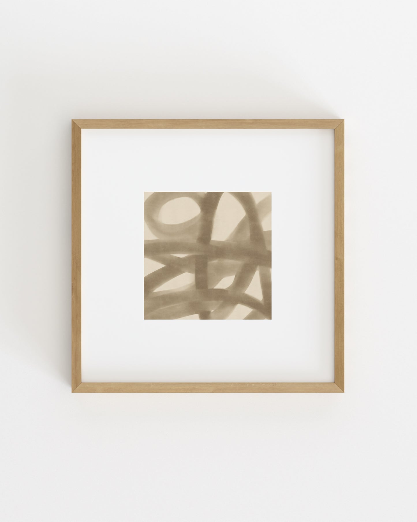 Line & Loop. Beige Wash-printable wall art by Paperhus