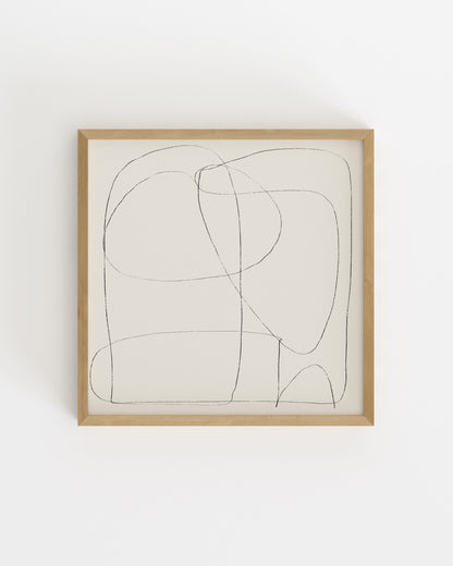 Line & Loop. Pencil Line-printable wall art by Paperhus