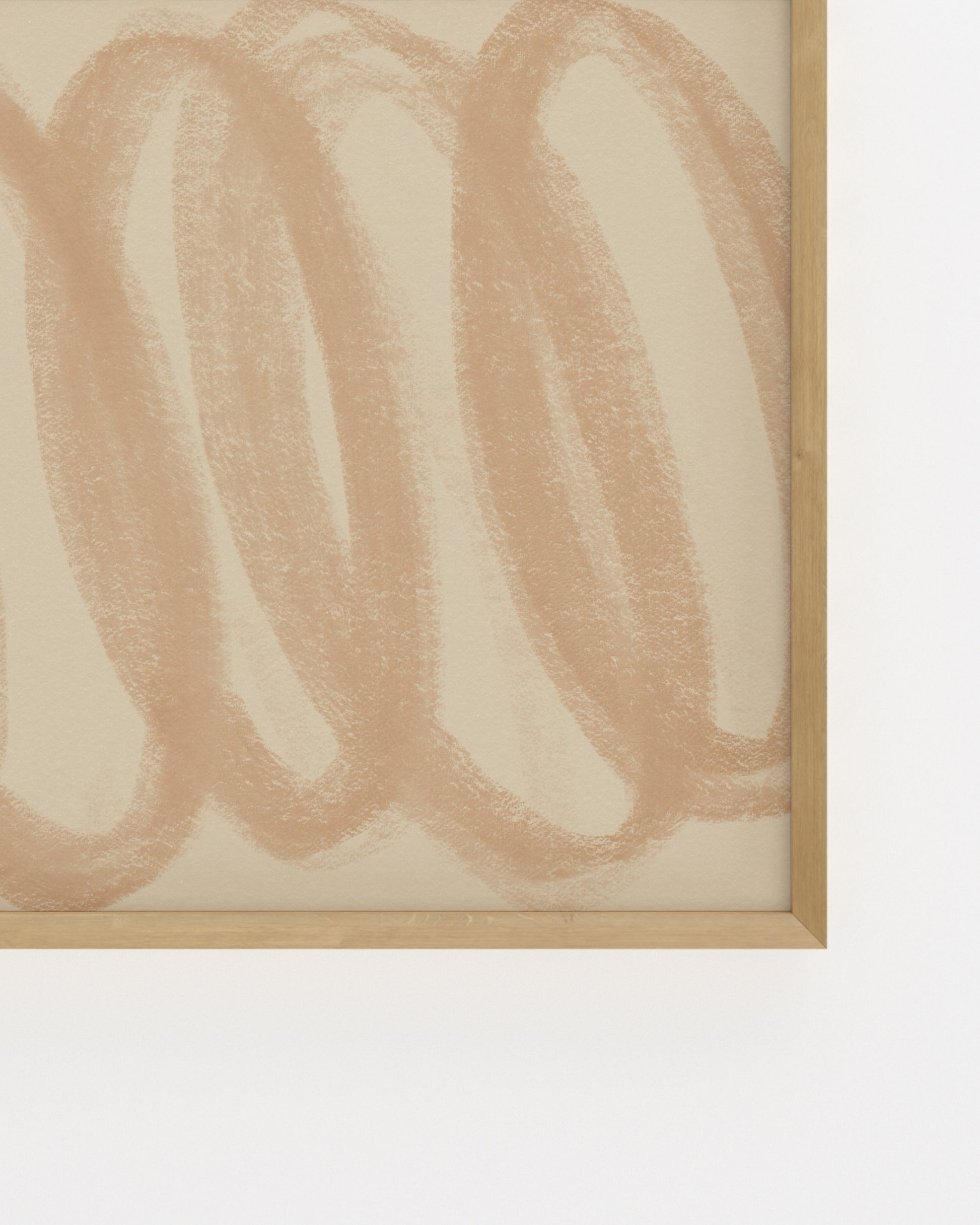 Line & Loop. Terracotta Loop-printable wall art by Paperhus