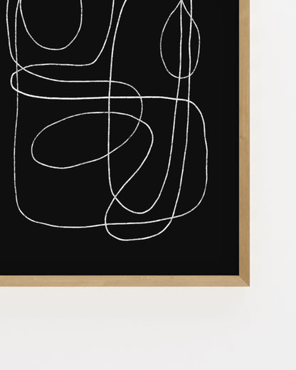 Line & Loop. Fine Line-printable wall art by Paperhus