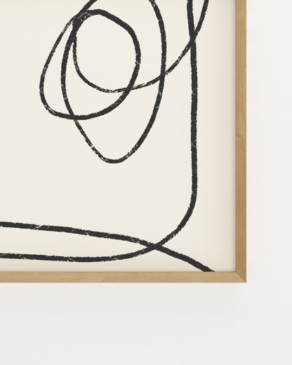 Line & Loop. Simple Line-printable wall art by Paperhus