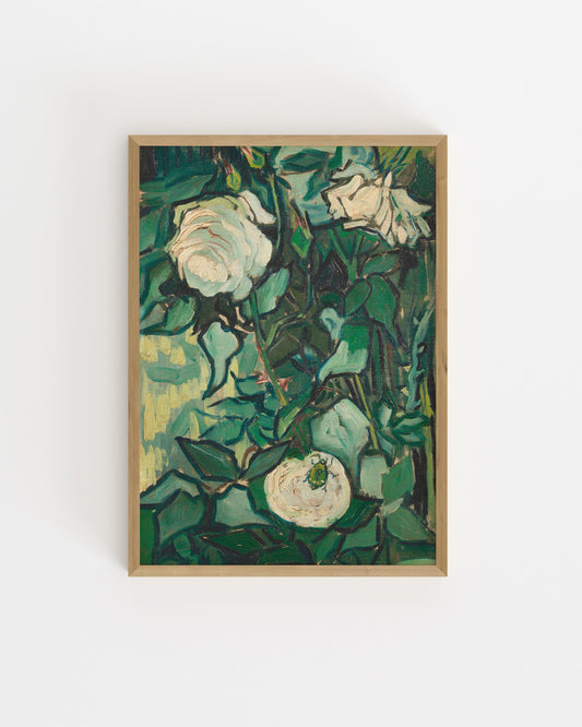 Van Gogh. White Roses-printable wall art by Paperhus