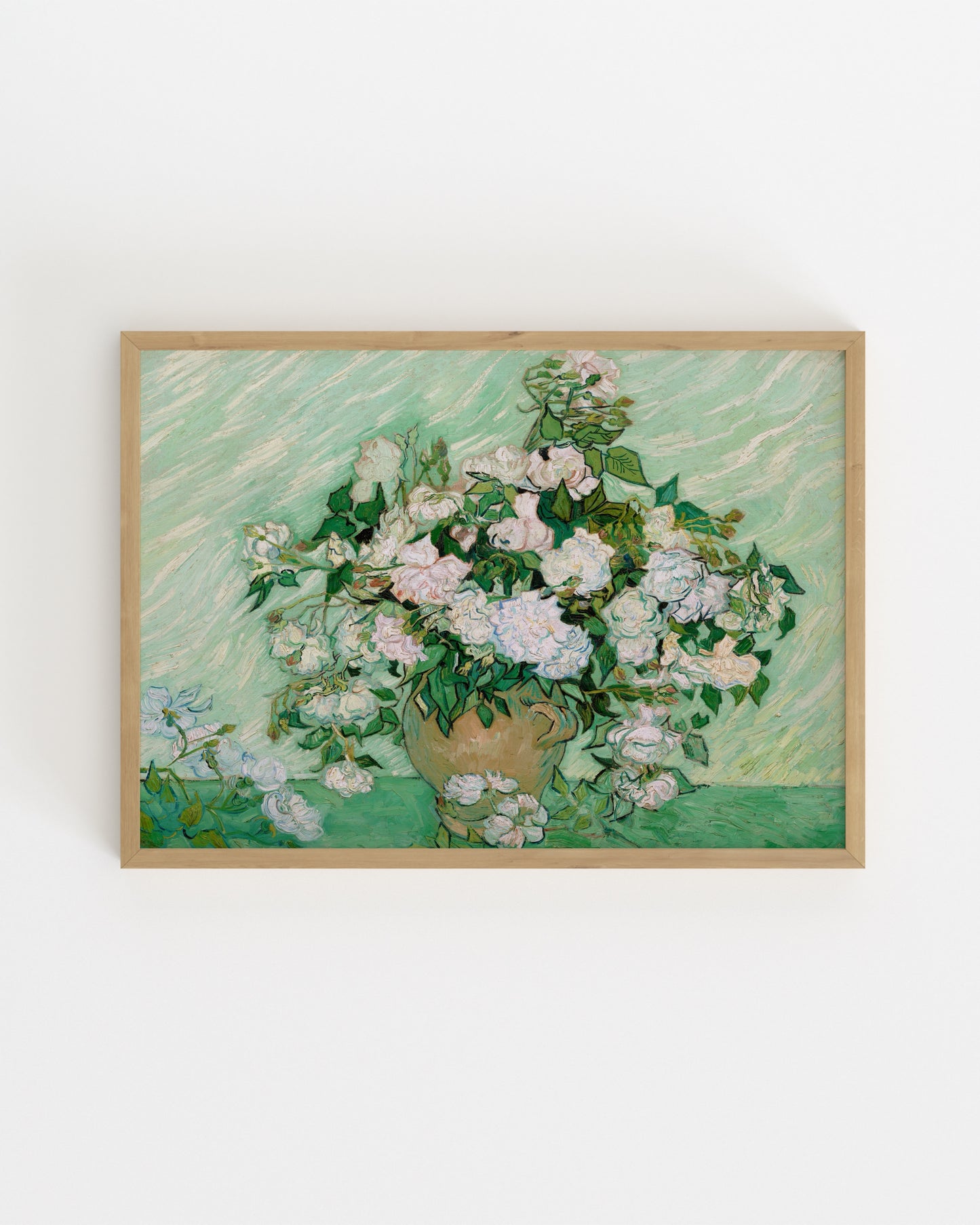 Van Gogh. Vase With Pink Roses-printable wall art by Paperhus