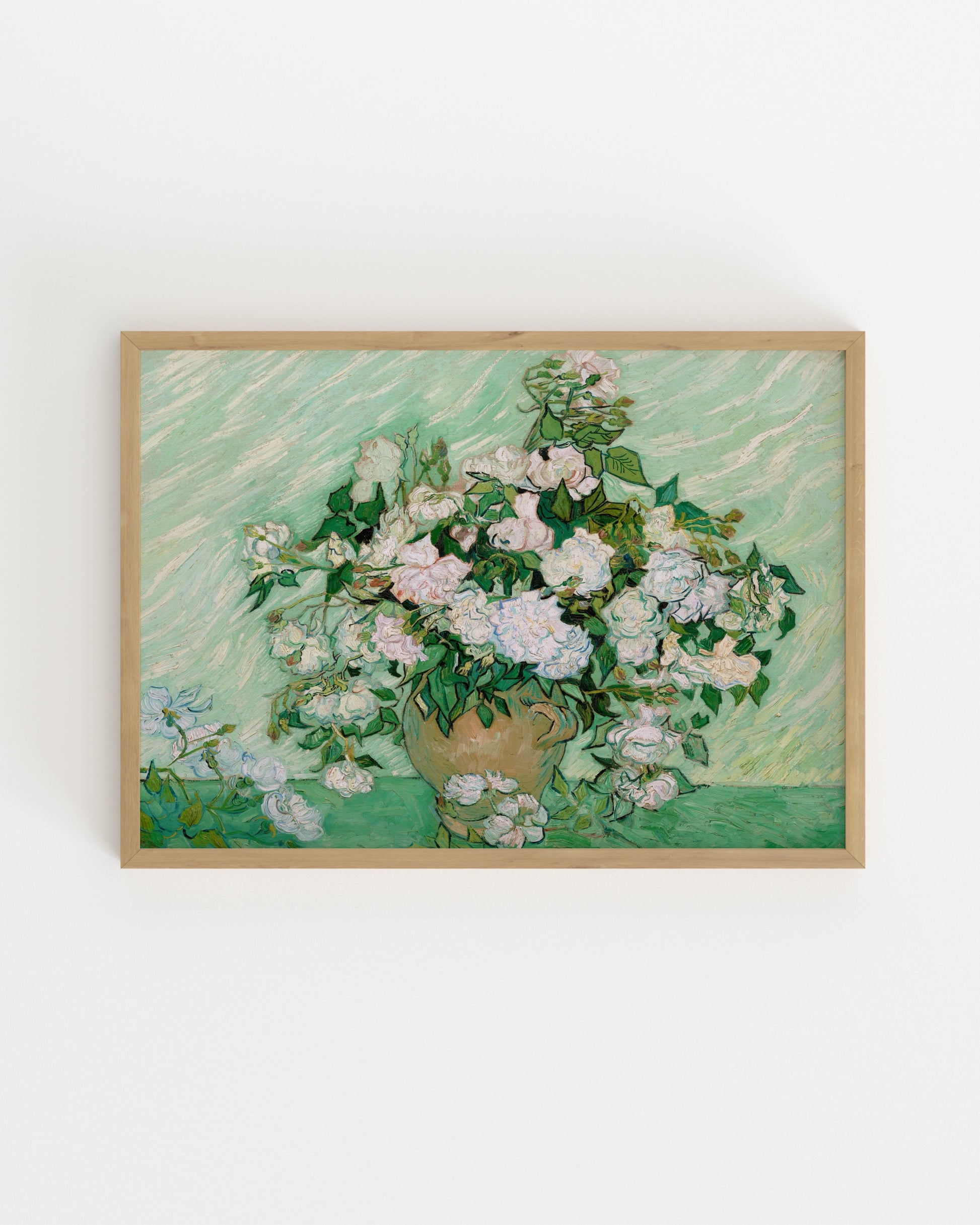 Van Gogh. Vase With Pink Roses-printable wall art by Paperhus