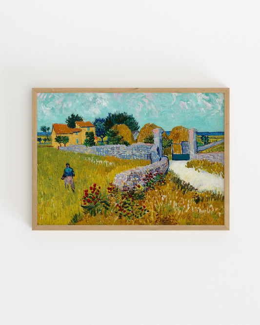 Van Gogh. Farmhouse in Provence-printable wall art by Paperhus