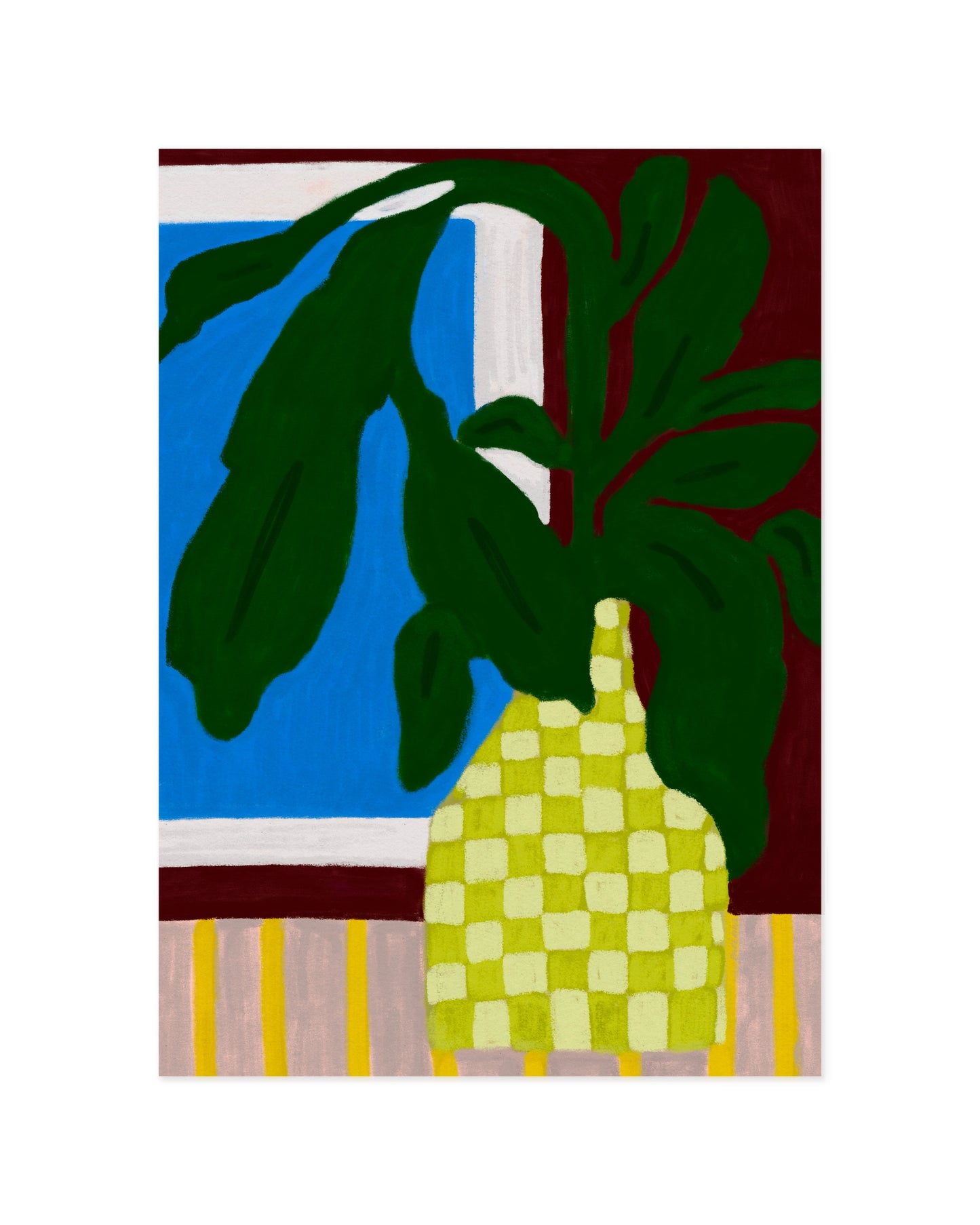 Checkered Vase Printable Wall Art | Digital Download printable wall art by Paperhus