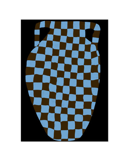 Checkered Vase Printable Wall Art | Digital Download printable wall art by Paperhus