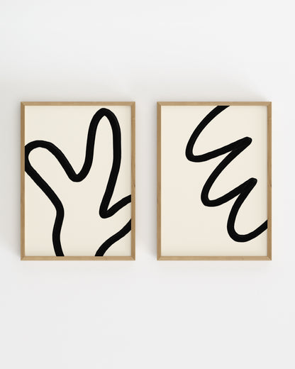 Minimal Abstract. Set Of 2-printable wall art by Paperhus
