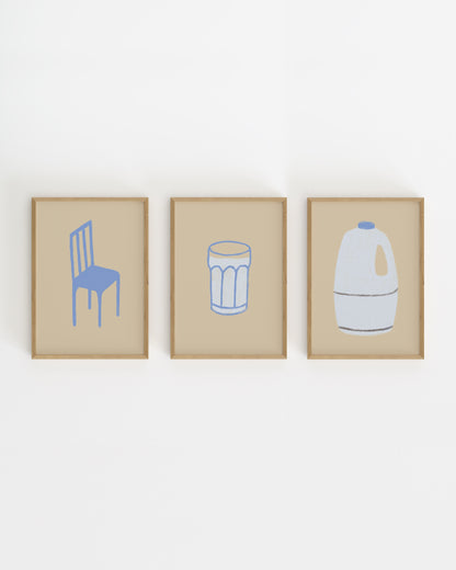 Kitchen objects. Set Of 3-printable wall art by Paperhus