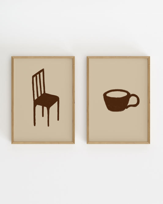 Kitchen objects. Set Of 2-printable wall art by Paperhus
