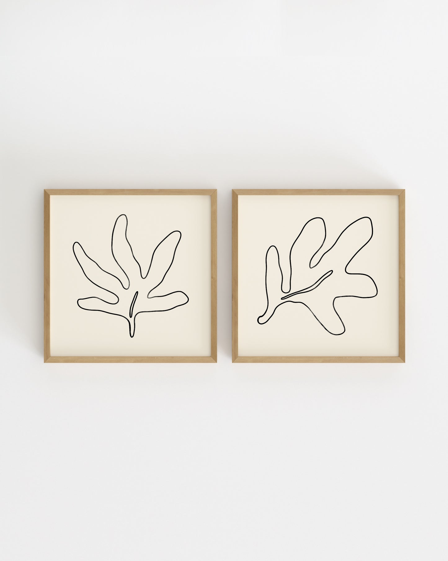 Square Leaf. Set Of 2-printable wall art by Paperhus