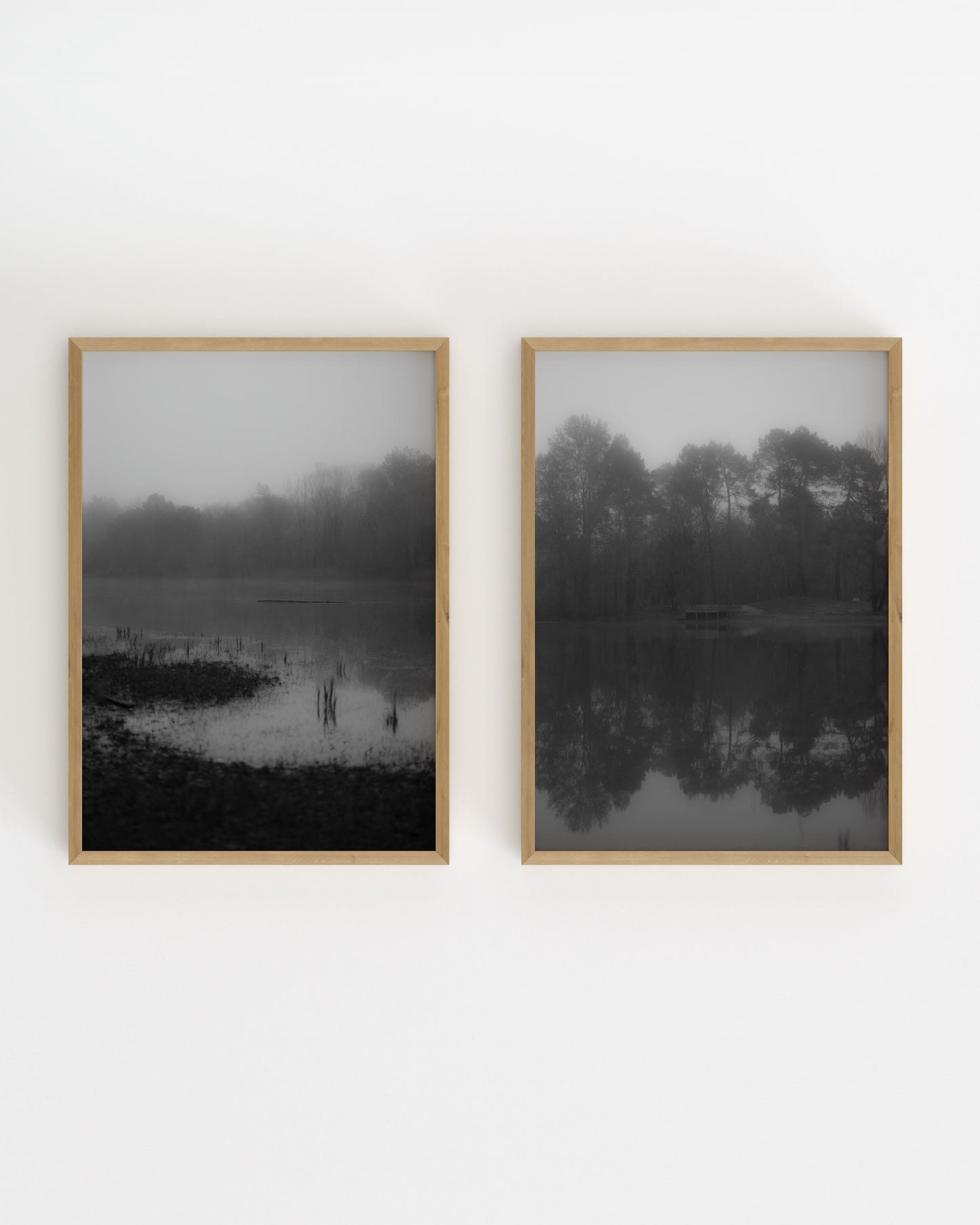 Misty Lake Photography. Set Of 2-printable wall art by Paperhus