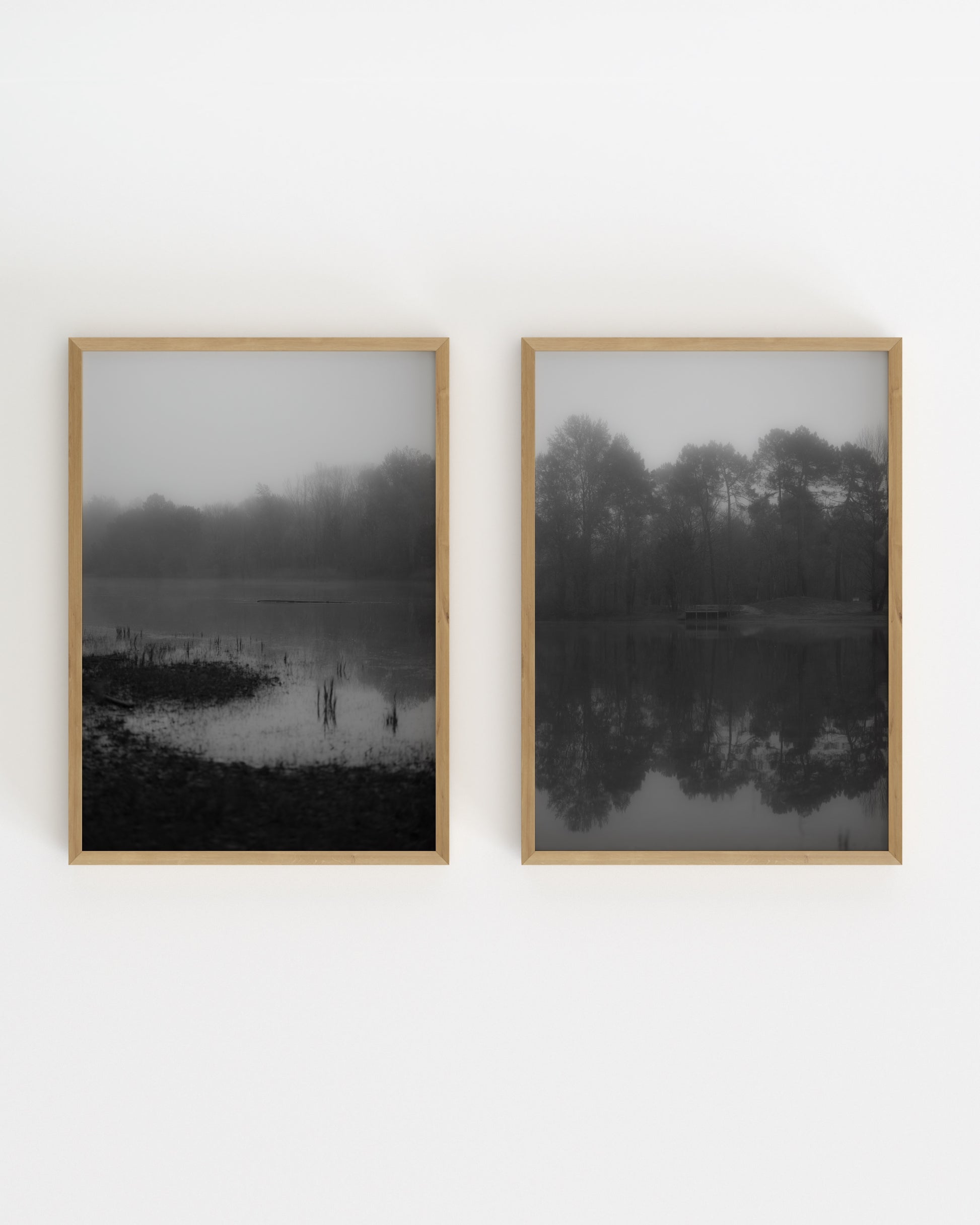 Misty Lake Photography. Set Of 2-printable wall art by Paperhus
