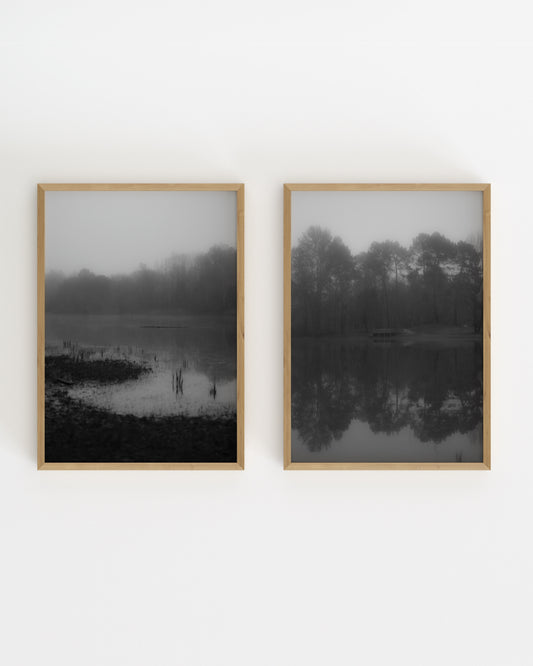 Misty Lake Photography. Set Of 2-printable wall art by Paperhus