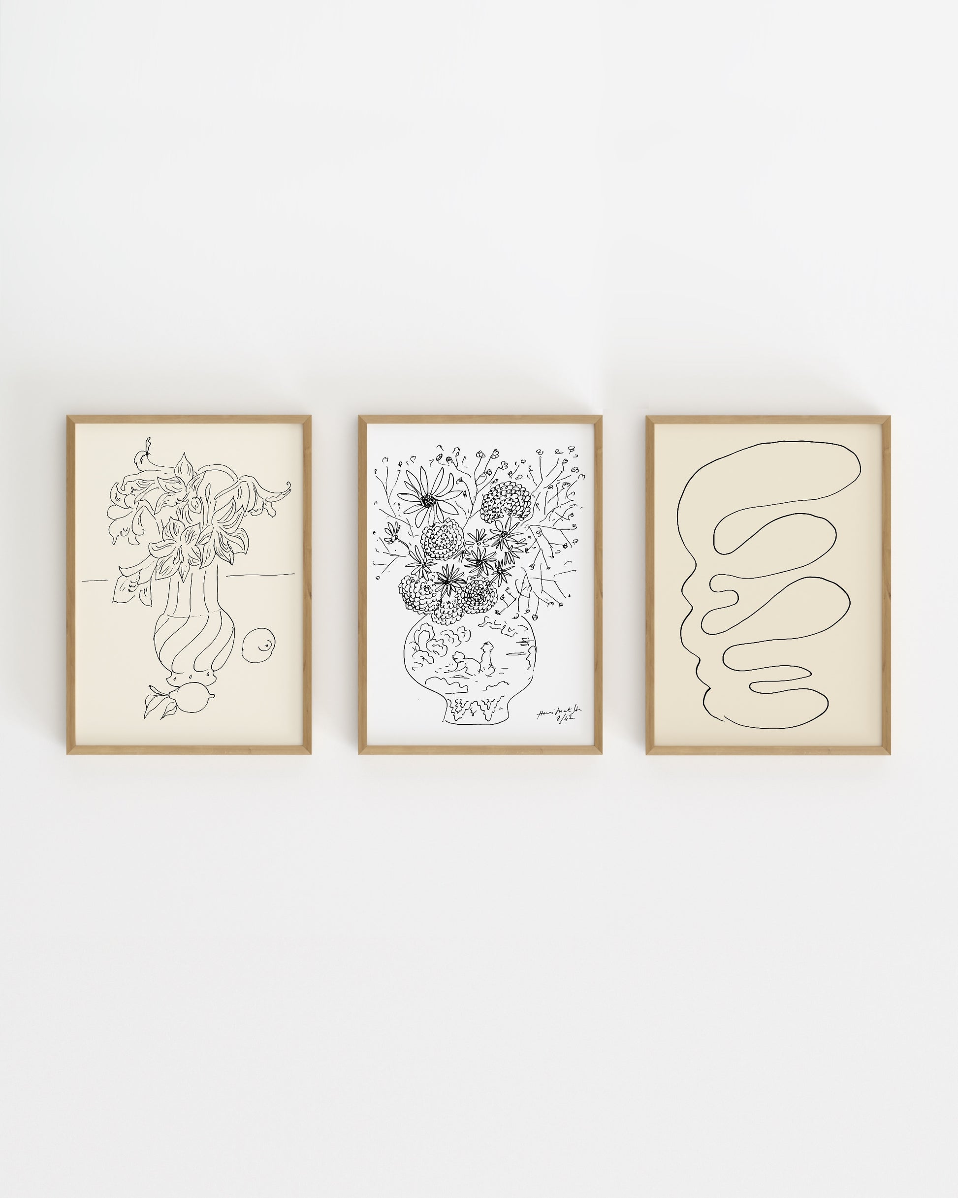 Matisse. Set Of 3-printable wall art by Paperhus