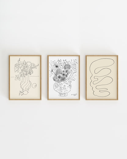 Matisse. Set Of 3-printable wall art by Paperhus