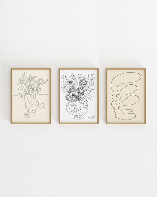 Matisse. Set Of 3-printable wall art by Paperhus