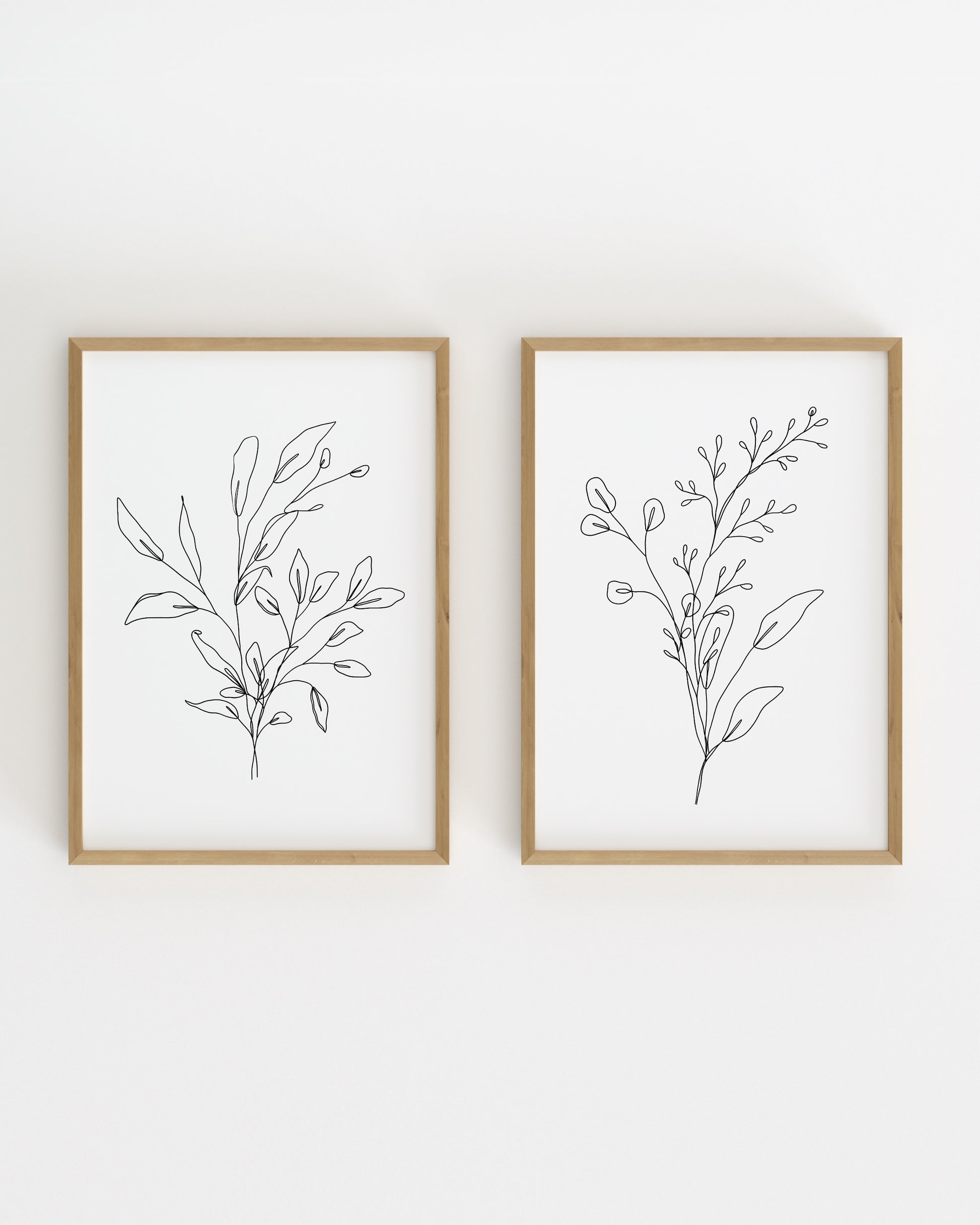 Botanical Line. Set Of 2-printable wall art by Paperhus