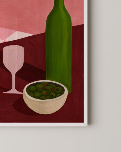 Grapes & Olives Print | Kitchen Wall Art