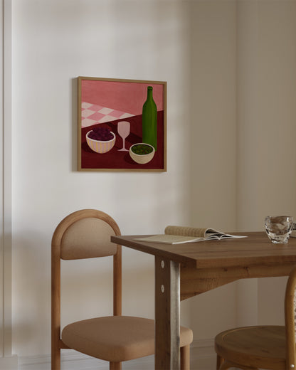 Grapes & Olives Print | Kitchen Wall Art