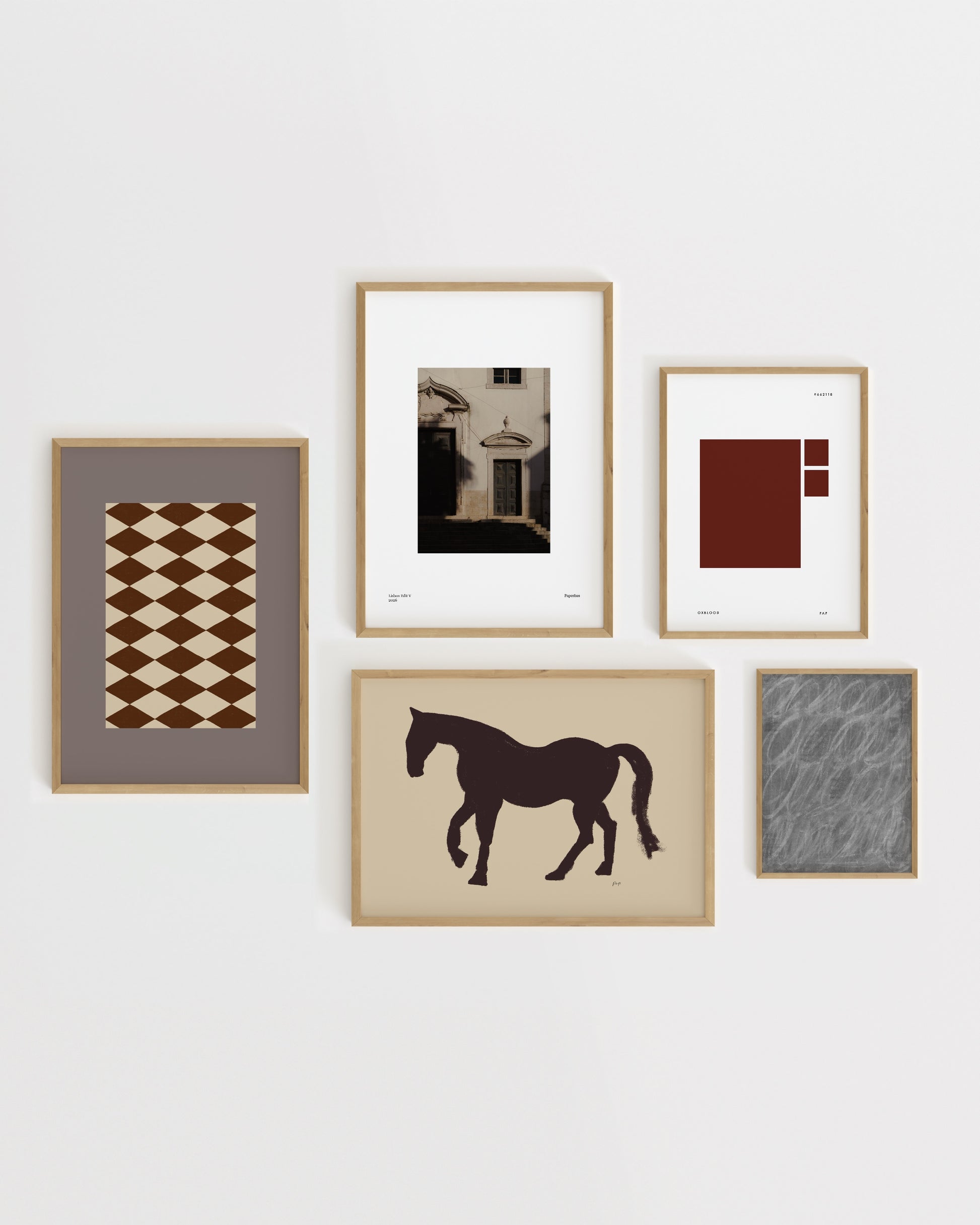 Gallery Wall Art Set Of 5-printable wall art by Paperhus