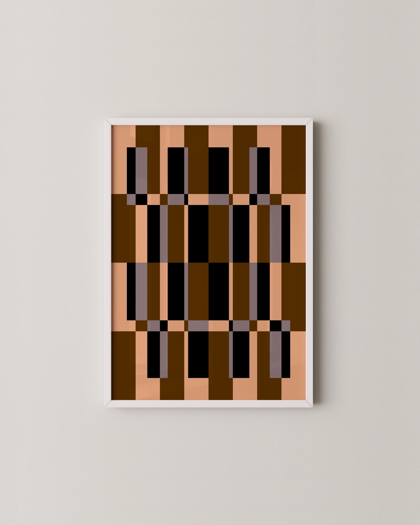 Checkered Box Print | Abstract Wall Art